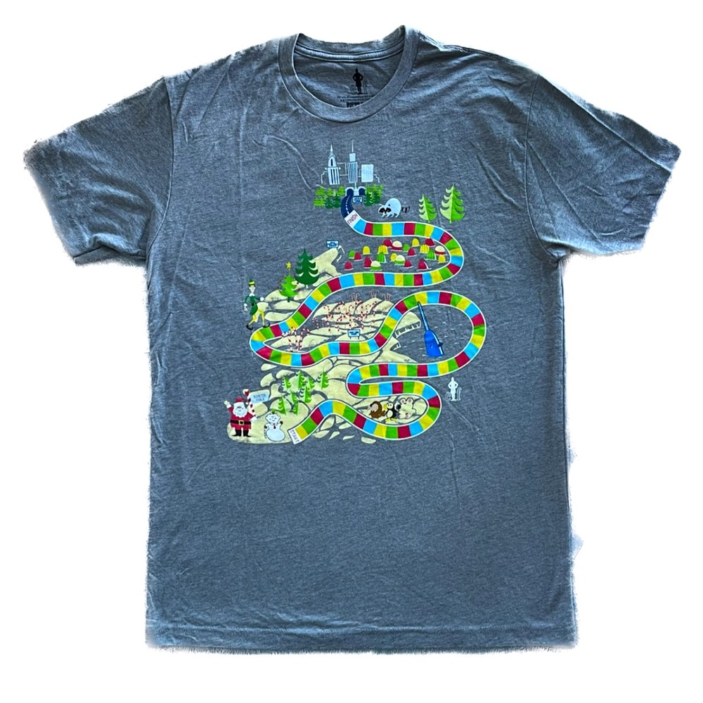 Rare ELF Christmas Candy Cane Lane Game TShirt Men’s Size Medium